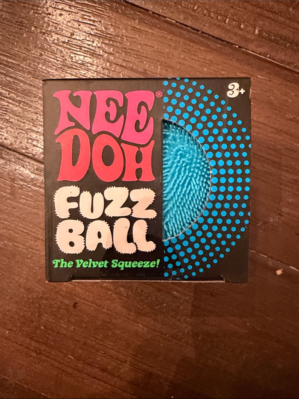 NeeDoh Fuzz Ball Velvet Squeeze Toy - Blue